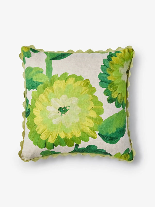 DAHLIA GREEN CUSHION - 60cm from Bonnie and Neil