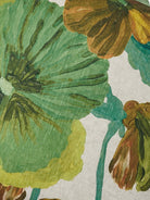 WILD PANSY VERDE LINEN CUSHION | 60cm - Darling & Domain