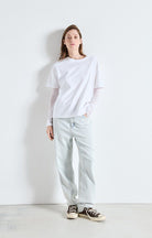 FIZVALLEY SHORT SLEEVE TEE FIZ02A in White by American Vintage