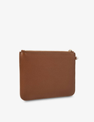 FLAT POUCH in Tan Saffiano by Elms + King