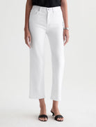 BRINLEY CROP JEAN in Gallery White by AG Jeans