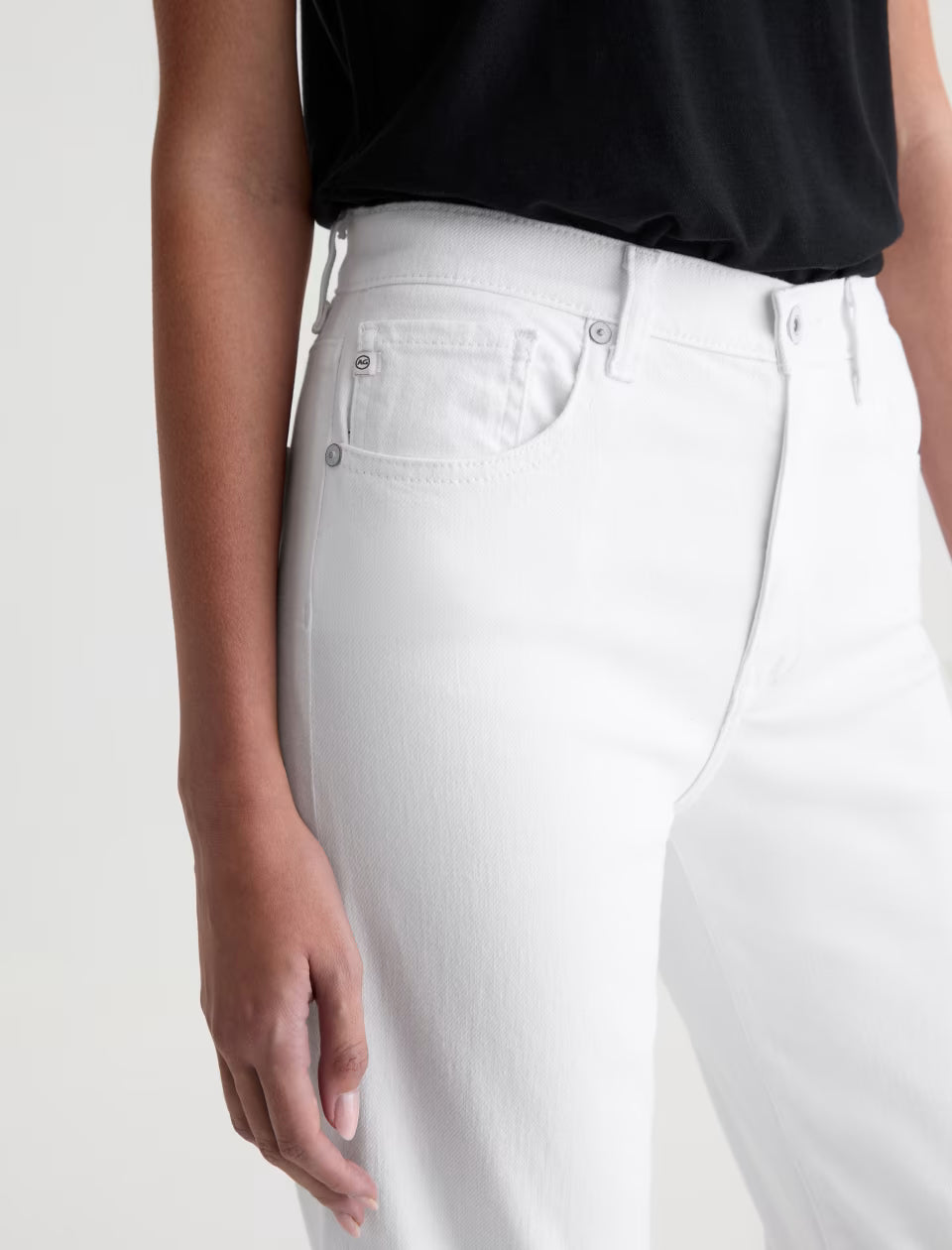 BRINLEY CROP JEAN in Gallery White by AG Jeans