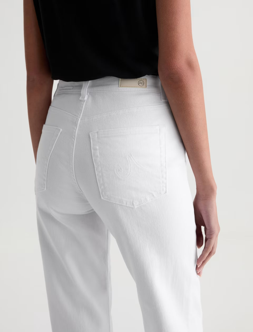 BRINLEY CROP JEAN in Gallery White by AG Jeans