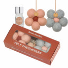 FELT FLOWER FRESHENERS in Blue Cypress + Jasmine by Home Dwellers