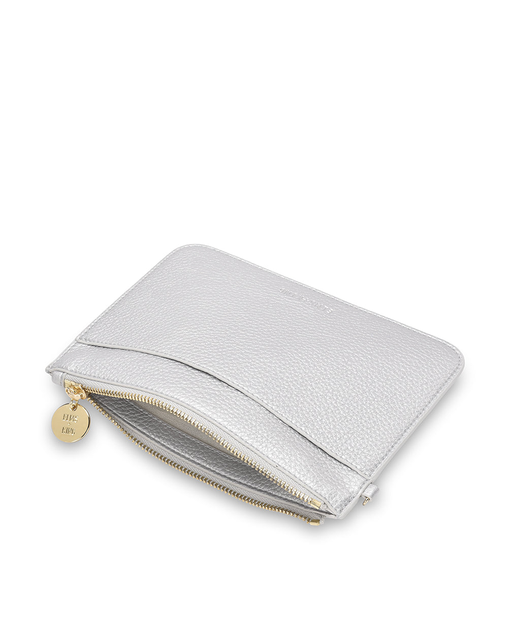 FLAT POUCH in Silver by Elms and King