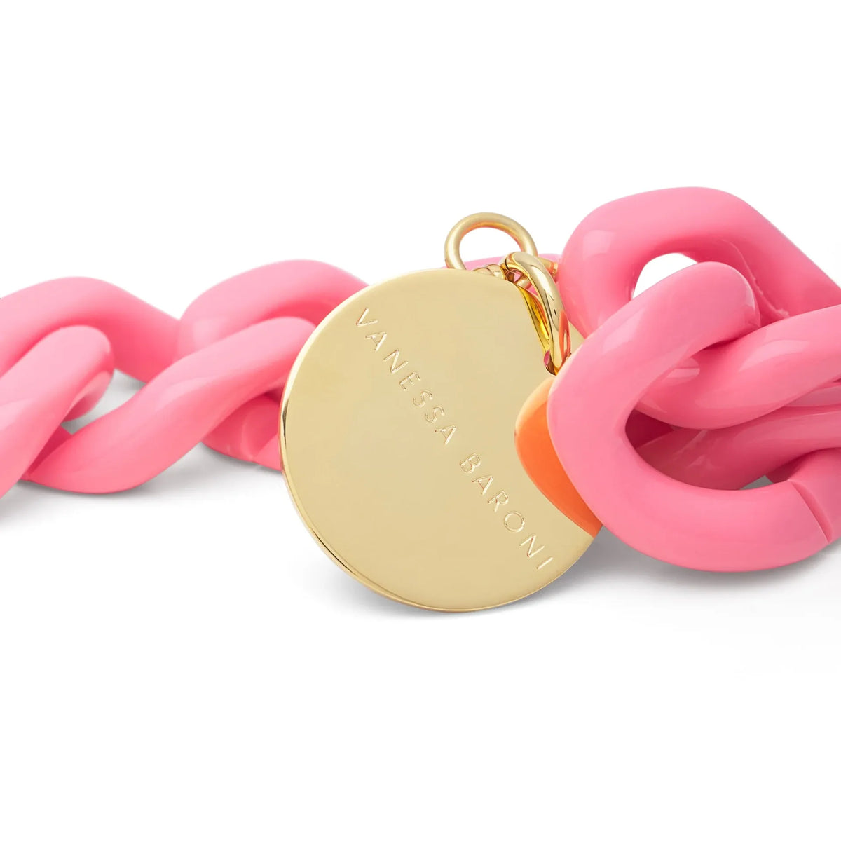 FLAT CHAIN BRACELET in Raspberry by Vanessa Baroni