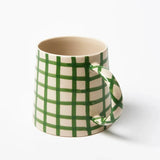 LARDER CHECK MUG in Green by Jones & Co