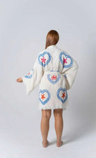 NATURAL MIDI ROBE | Crab + Sea Star Print - Darling & Domain