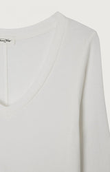 GAMIPY LONG SLEEVE V NECK TEE Gami02E | White