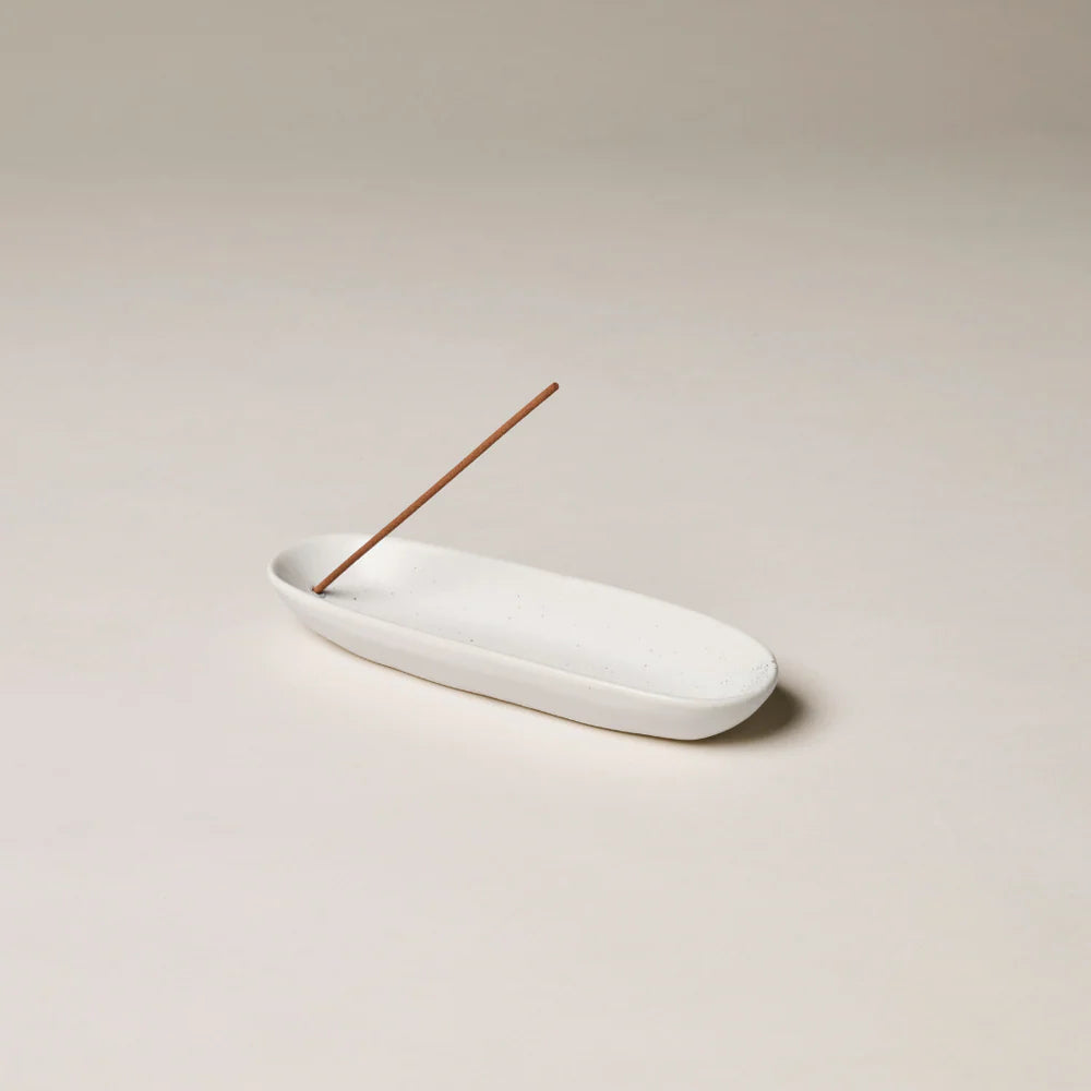 THE COLLECTOR CERAMIC INCENSE HOLDER | White - Darling & Domain