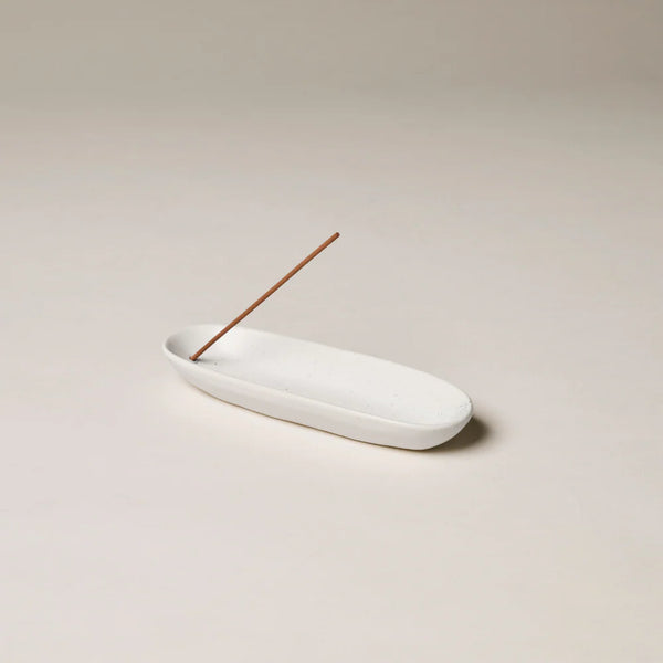 THE COLLECTOR CERAMIC INCENSE HOLDER | White