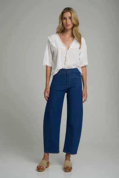 GUILFORD JEAN in Dark Blue, by Lilya