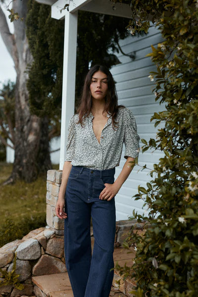 GUILFORD JEAN in Dark Blue, by Lilya