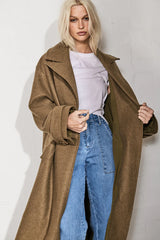 GWYNETH COAT in Khaki from Kireina