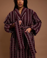 HOMMEY ROBE in Blackberry from Hommey