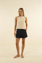 IVY DENIM SHORT in Dark Blue by Humidity Lifestyle