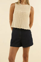 IVY DENIM SHORT in Dark Blue by Humidity Lifestyle