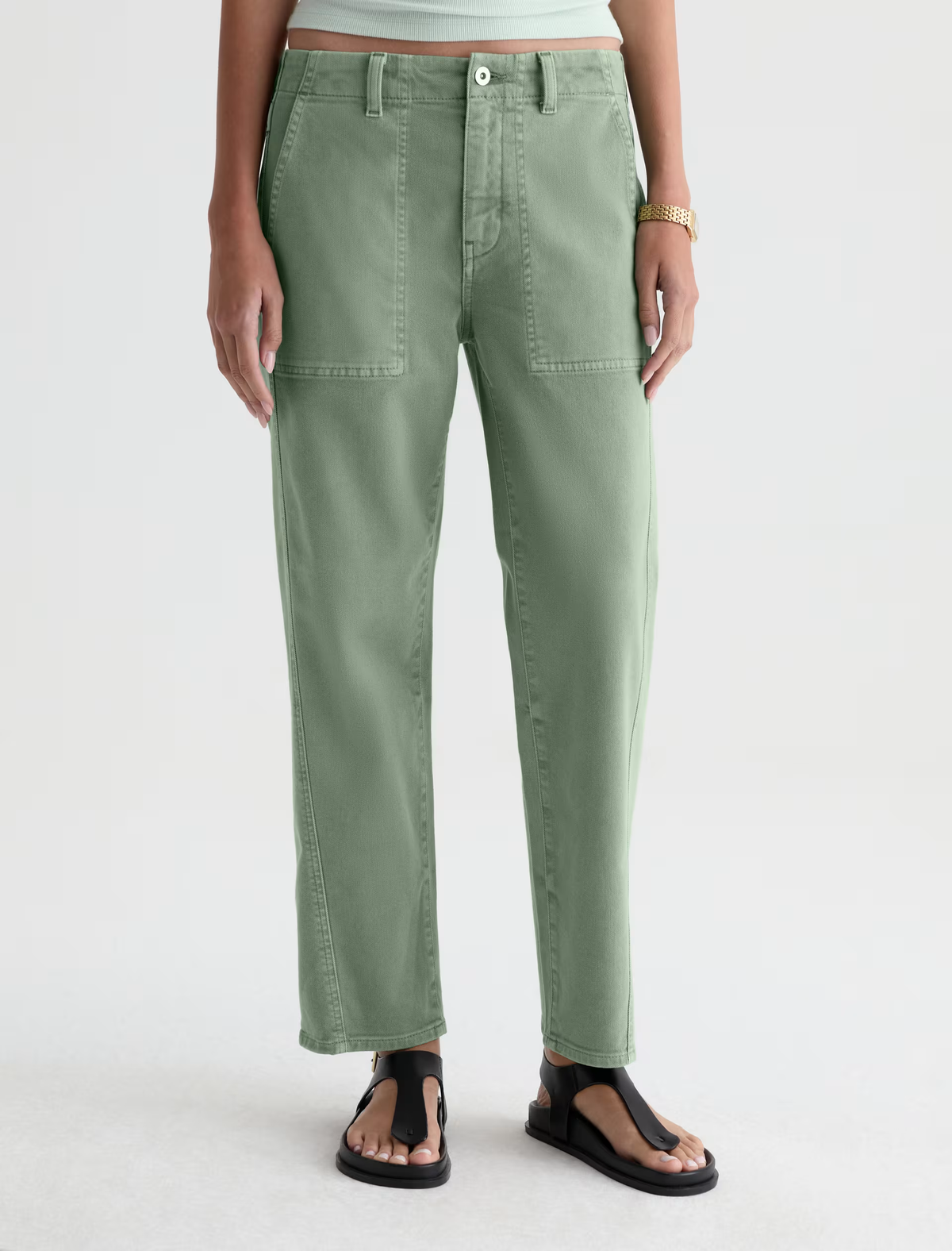 ANALEIGH JEAN in Sulfur Faded Moss by AG Jeans
