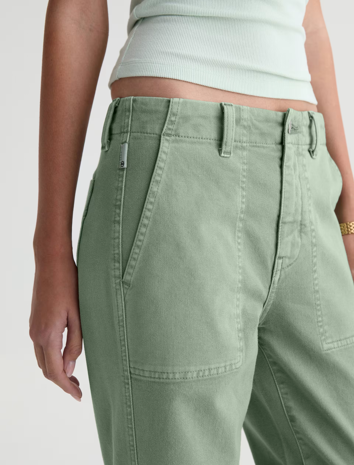 ANALEIGH JEAN in Sulfur Faded Moss by AG Jeans