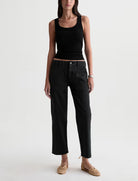 ANALEIGH JEAN in Sulfur Super Black by AG Jeans