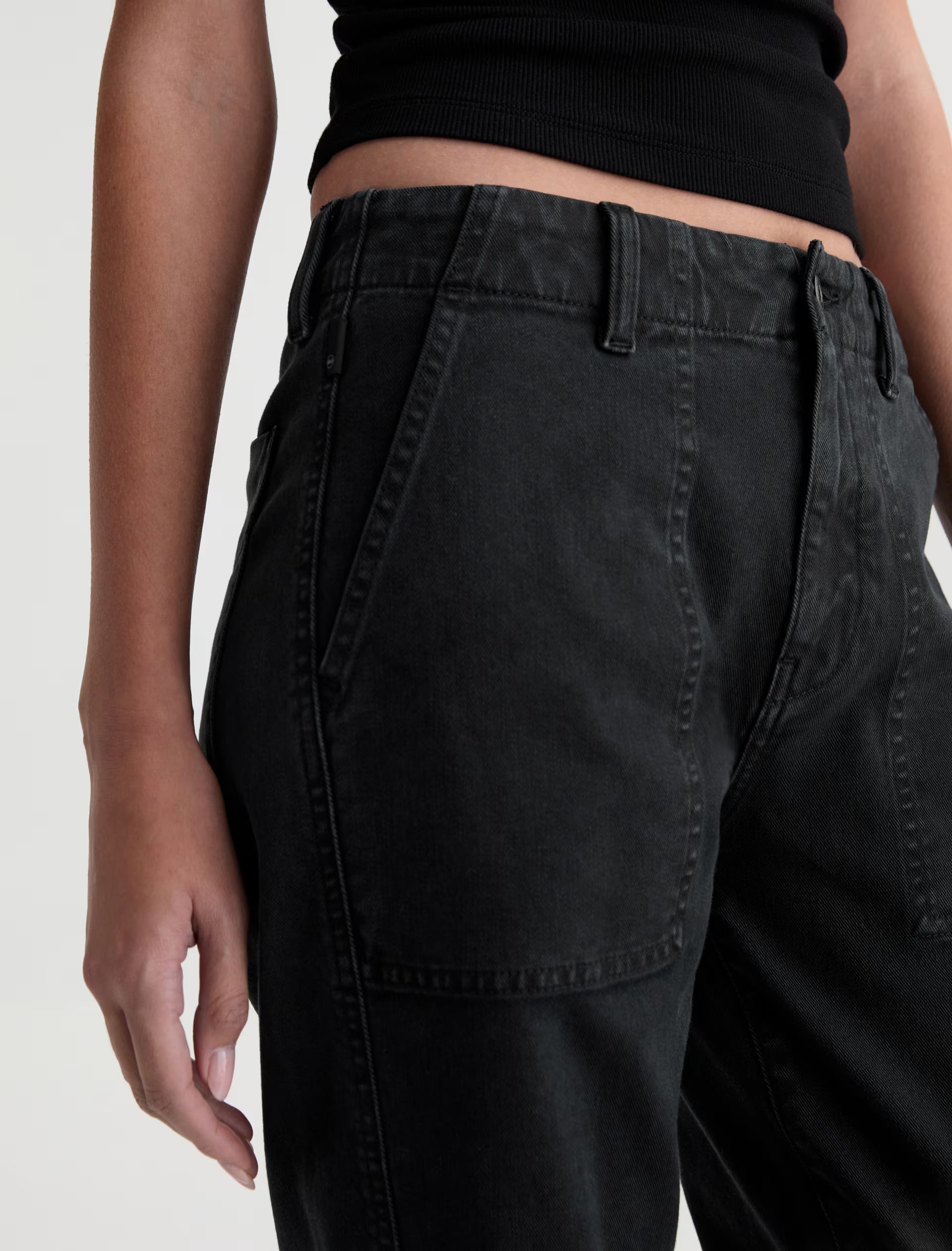 ANALEIGH JEAN in Sulfur Super Black by AG Jeans