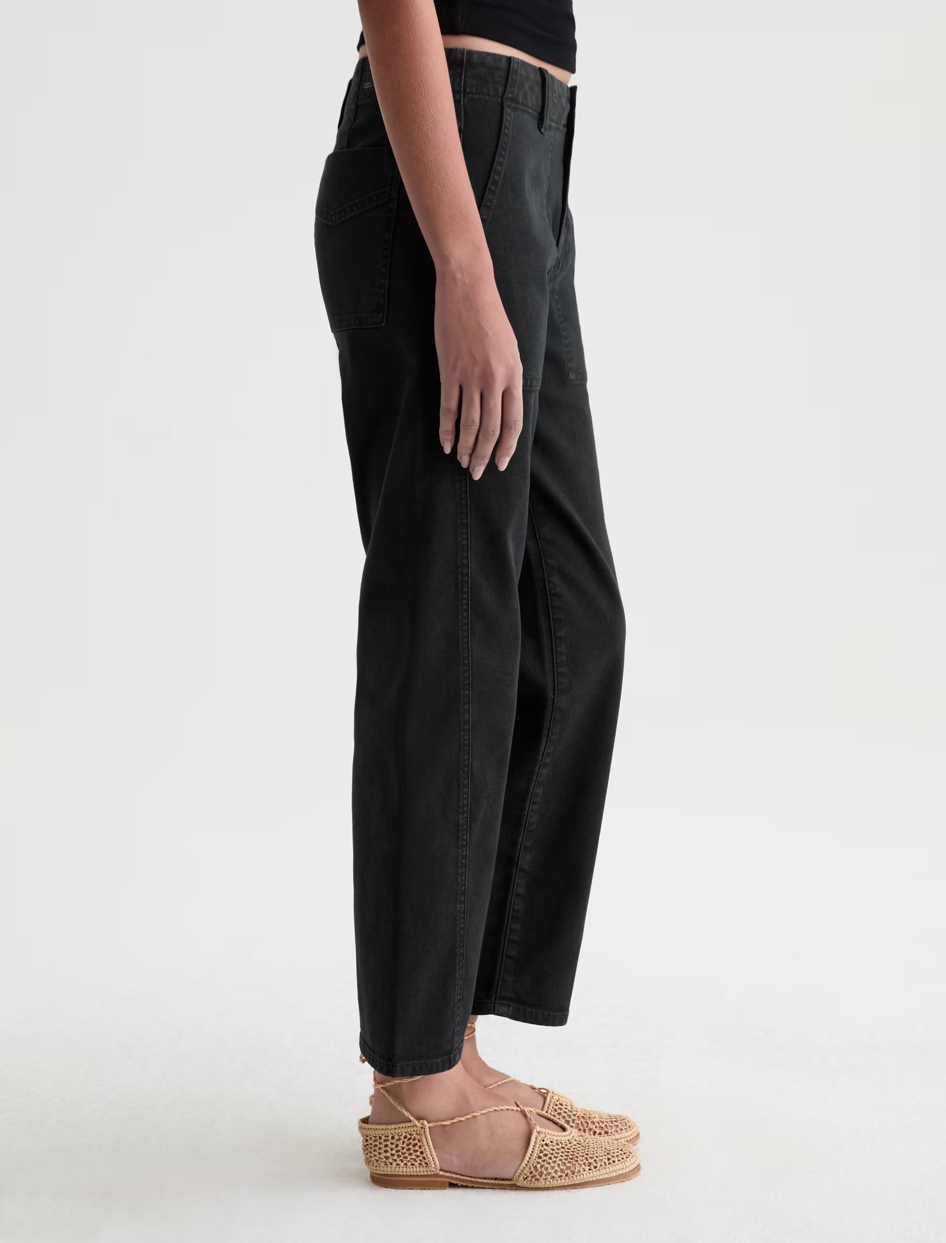ANALEIGH JEAN in Sulfur Super Black by AG Jeans