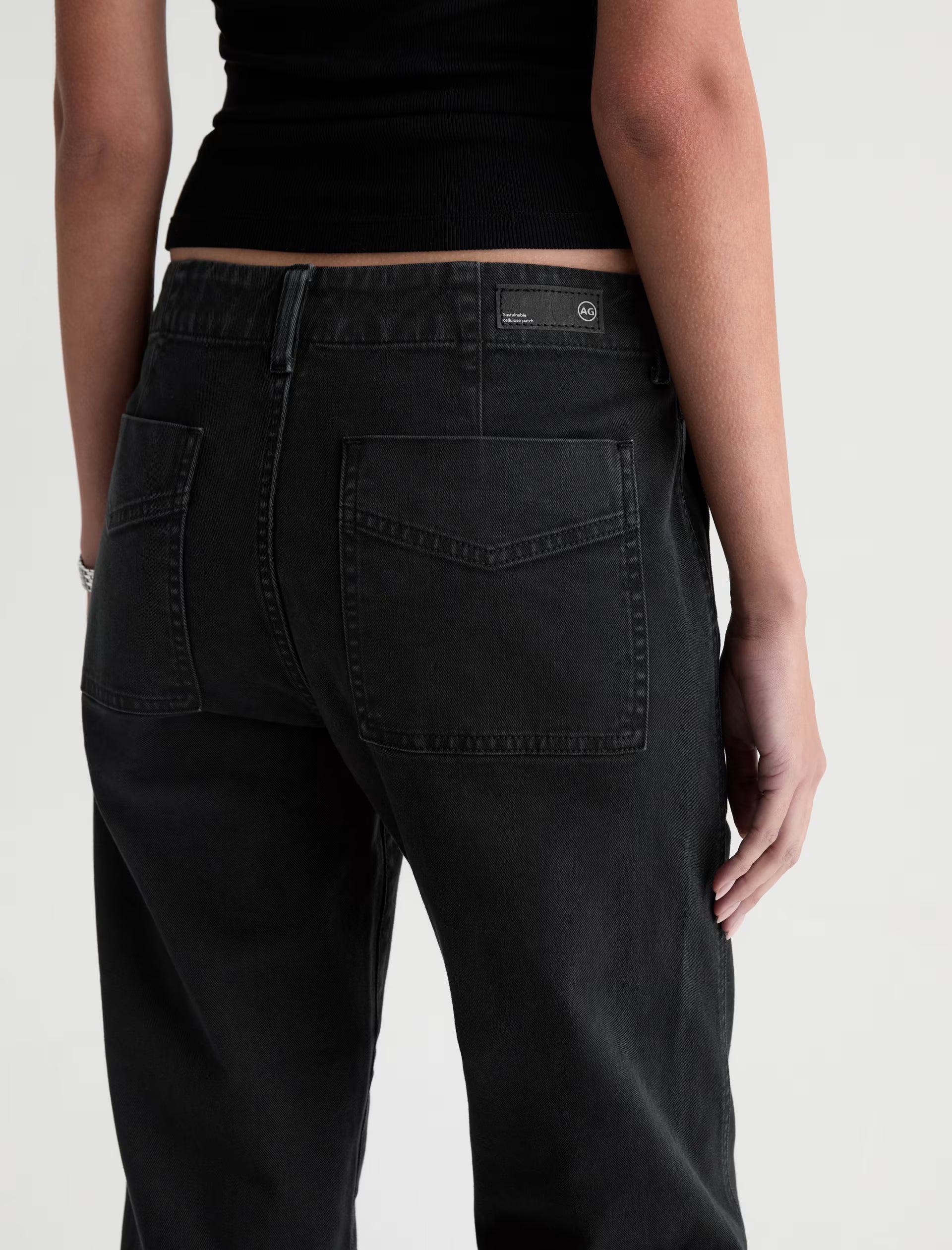 ANALEIGH JEAN in Sulfur Super Black by AG Jeans