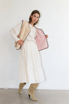 HAILEY LONG SLEEVE SHIRT in Creme by Lollys Laundry at Darling and Domain