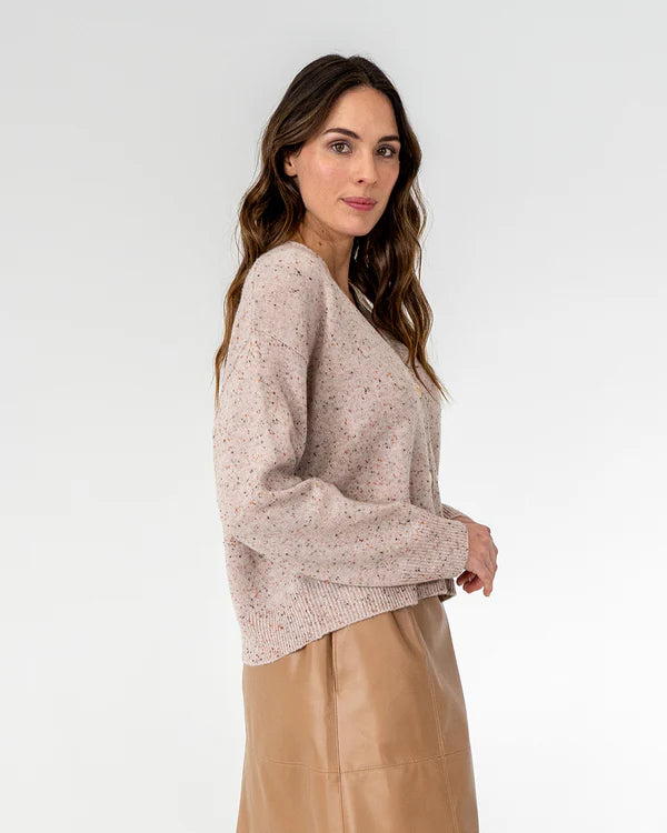 HAMILTON CARDIGAN in Strawberry by Elms and King