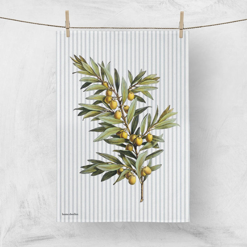 TEA TOWEL in Olive Branch by Home Dwellers