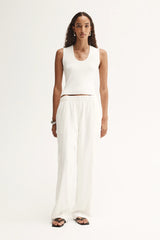 Harumi Pant in White by Elka Collective