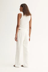 Harumi Pant in White by Elka Collective