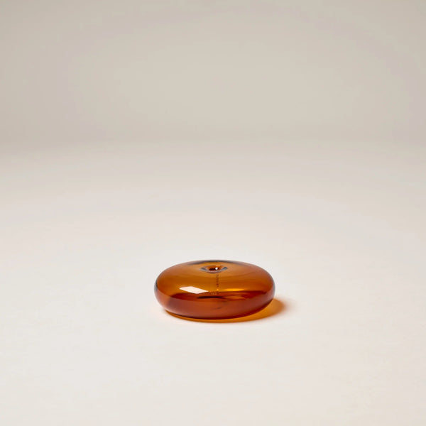 INCENSE HOLDER GLASS VESSEL | Amber