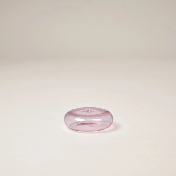 INCENSE HOLDER GLASS VESSEL | Pink
