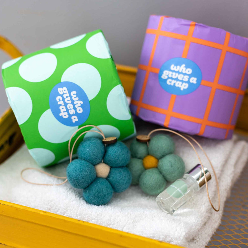 FELT FLOWER FRESHENERS in Beachcomber by Home Dwellers