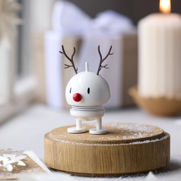HOPTIMIST REINDEER BUMBLE SMALL | White