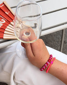 KKNEKKI ORIGINAL HAIR TIES in Red Bubblegum Stripe