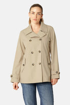 ILSE JACOBSEN TRENCHRAIN02 PEACOAT | White Pepper - Darling & Domain