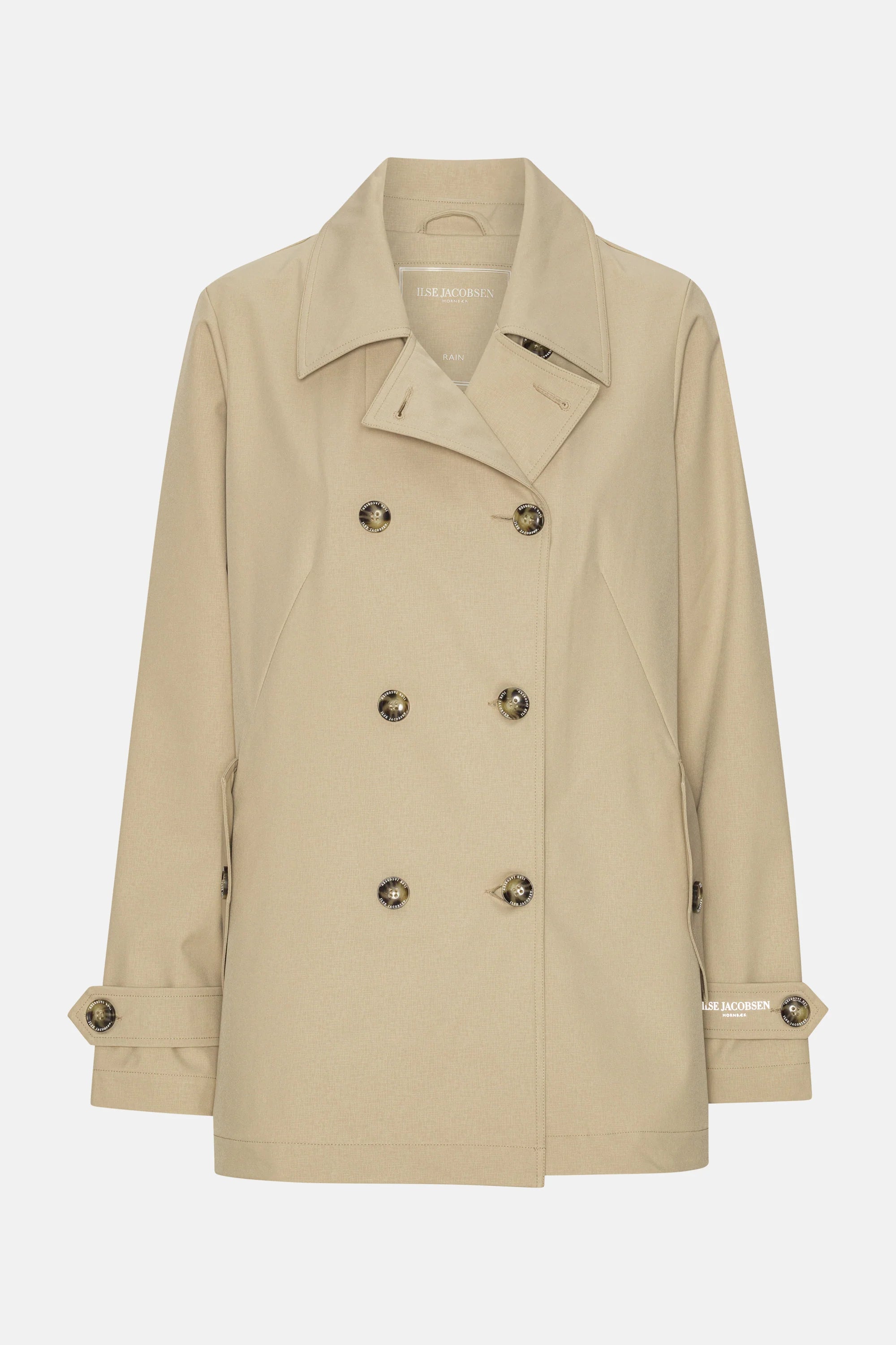 ILSE JACOBSEN TRENCHRAIN02 PEACOAT | White Pepper - Darling & Domain