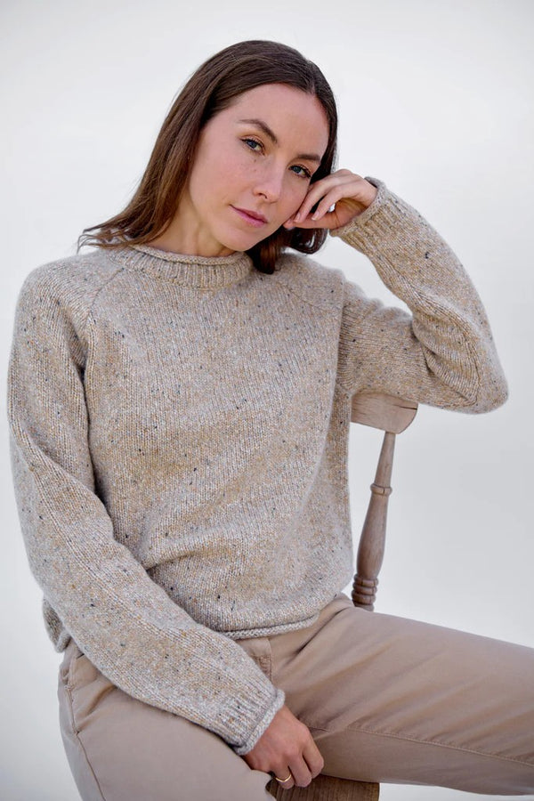 ISLANDER PULLOVER in Pebble by Maxton Clothing