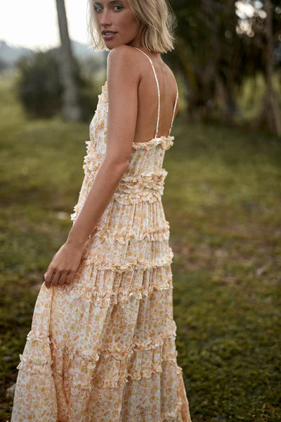 Lilya IVY DRESS in Delphinium Lemon Bush