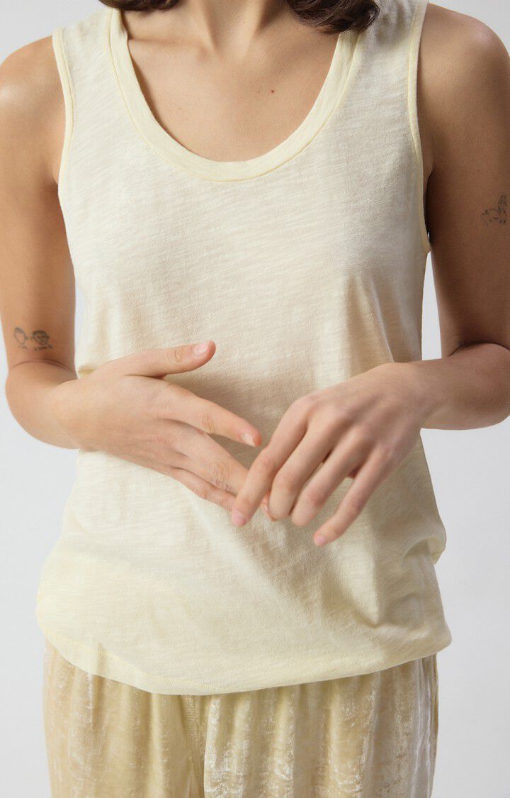 JACKSONVILLE TANK TOP JAC47V in Vintage Vanilla by American Vintage