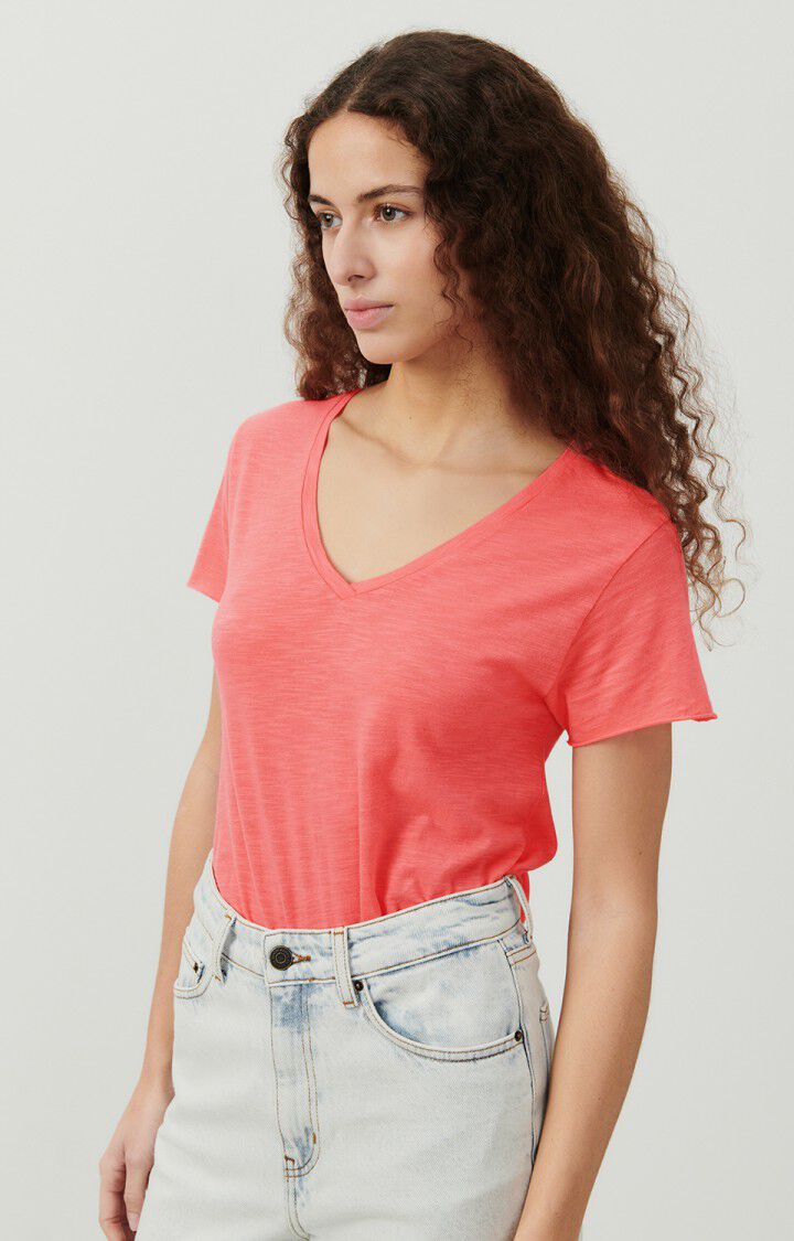 JACKSONVILLE JAC51V V NECK SHORT SLEEVE TEE | Vintage Pink