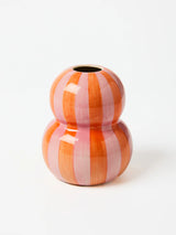 FONDA PINK ORANGE STRIPE VASE