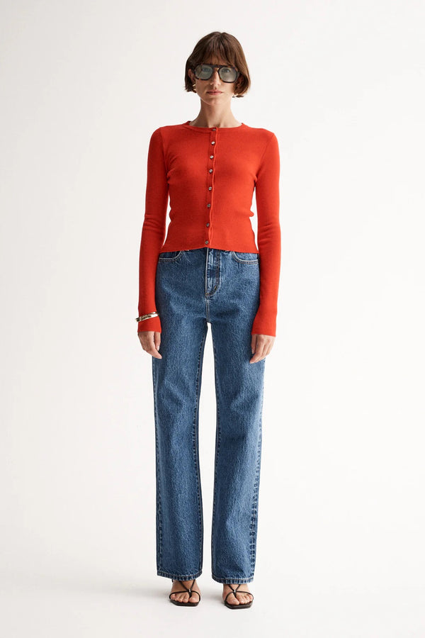 Elka Collective ASTRID CARDIGAN in Red