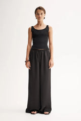 CORALIE KNIT TOP | Black