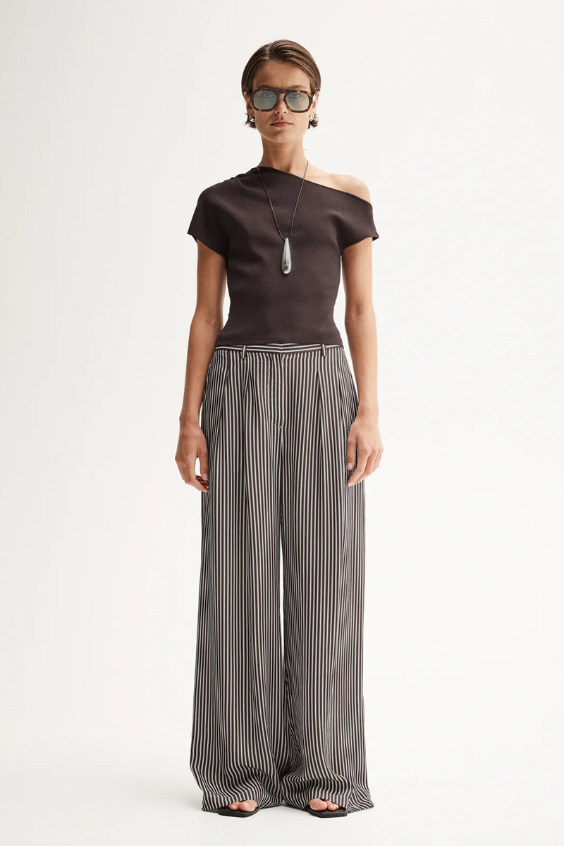 SERENA KNIT TOP in Chocolate by Elka Collective