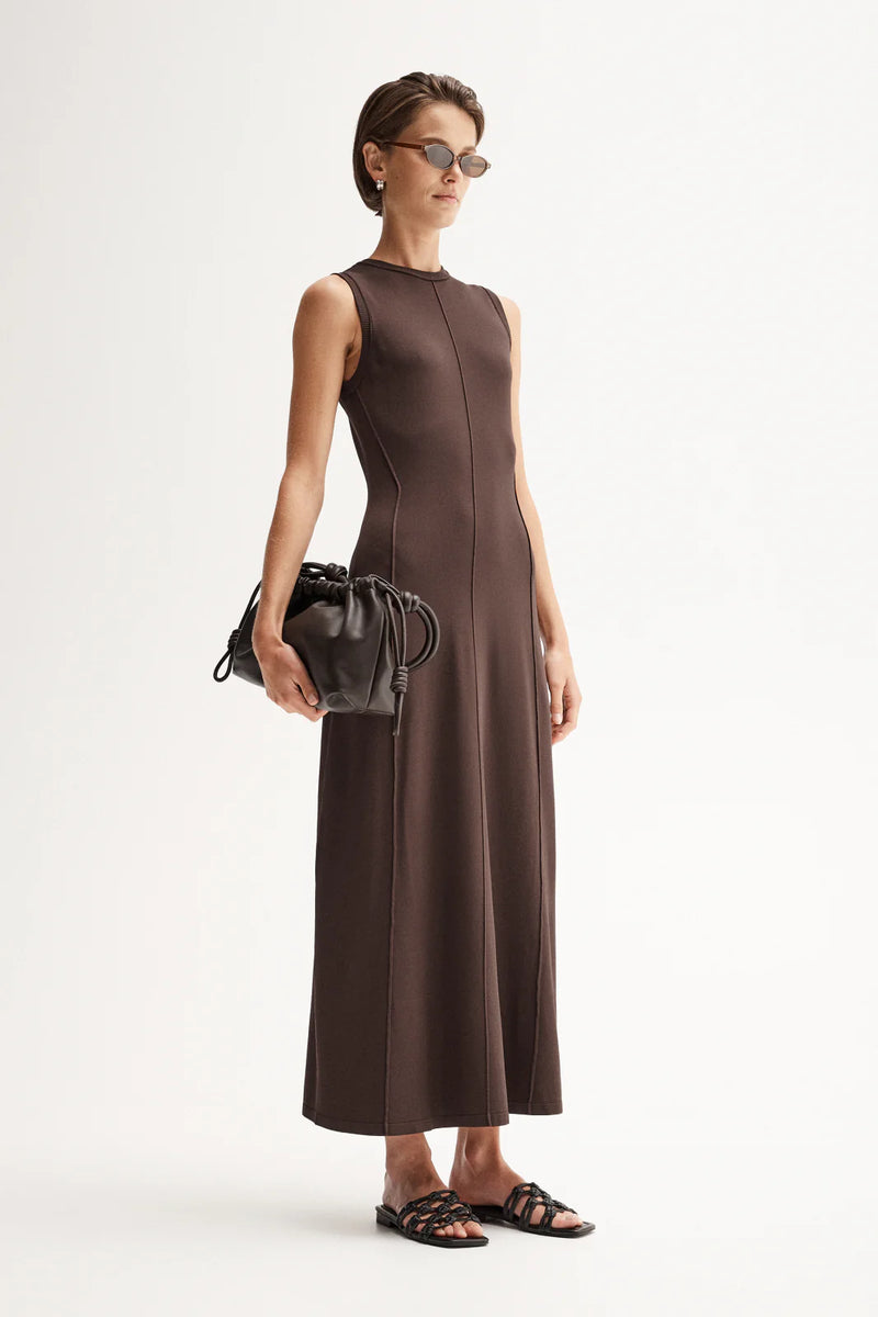 HELENE MAXI DRESS | Chocolate