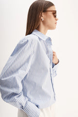 DASH STRIPE SHIRT in Blue Stripe by Elka Collective