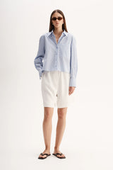 DASH STRIPE SHIRT in Blue Stripe by Elka Collective